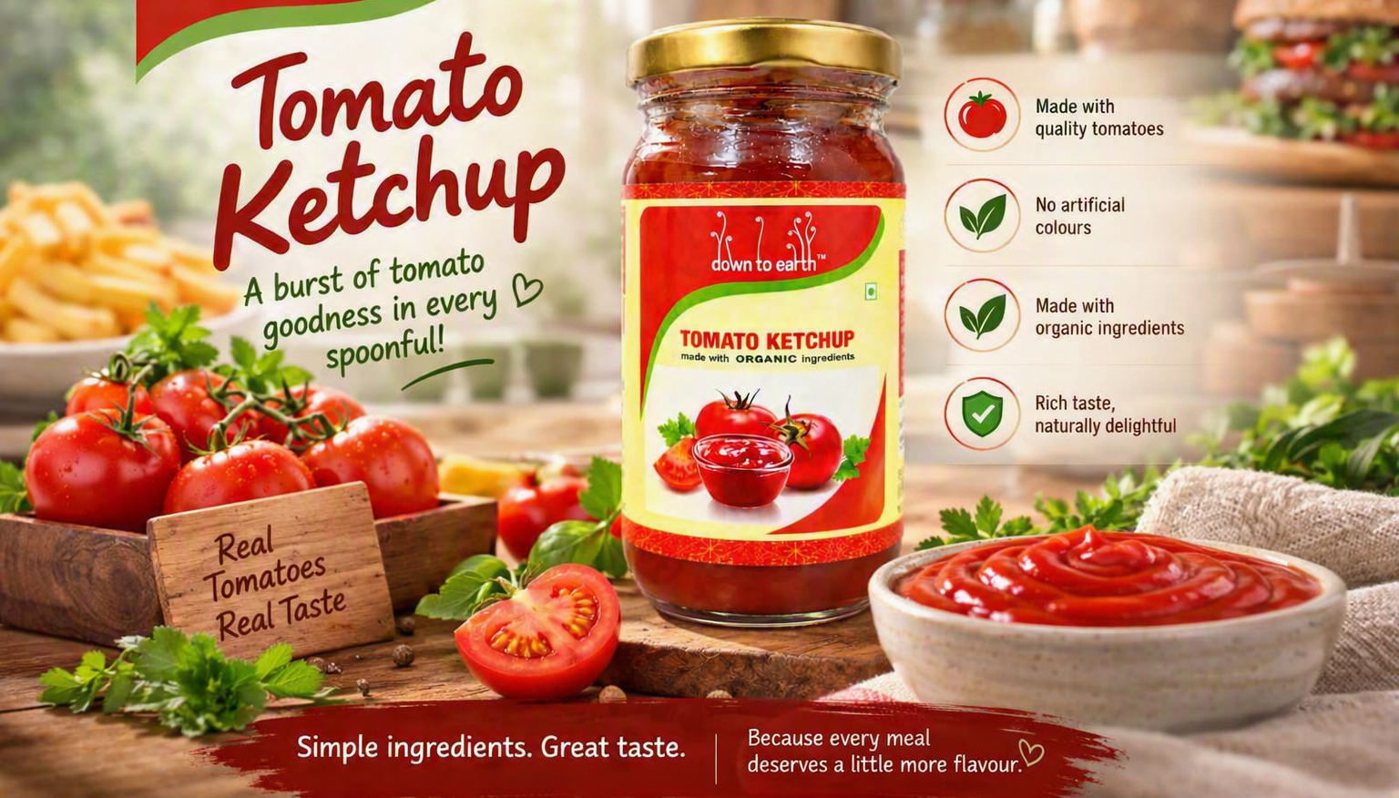 Tomato Ketchup: A Burst of Tomato Goodness in Every Spoonful
