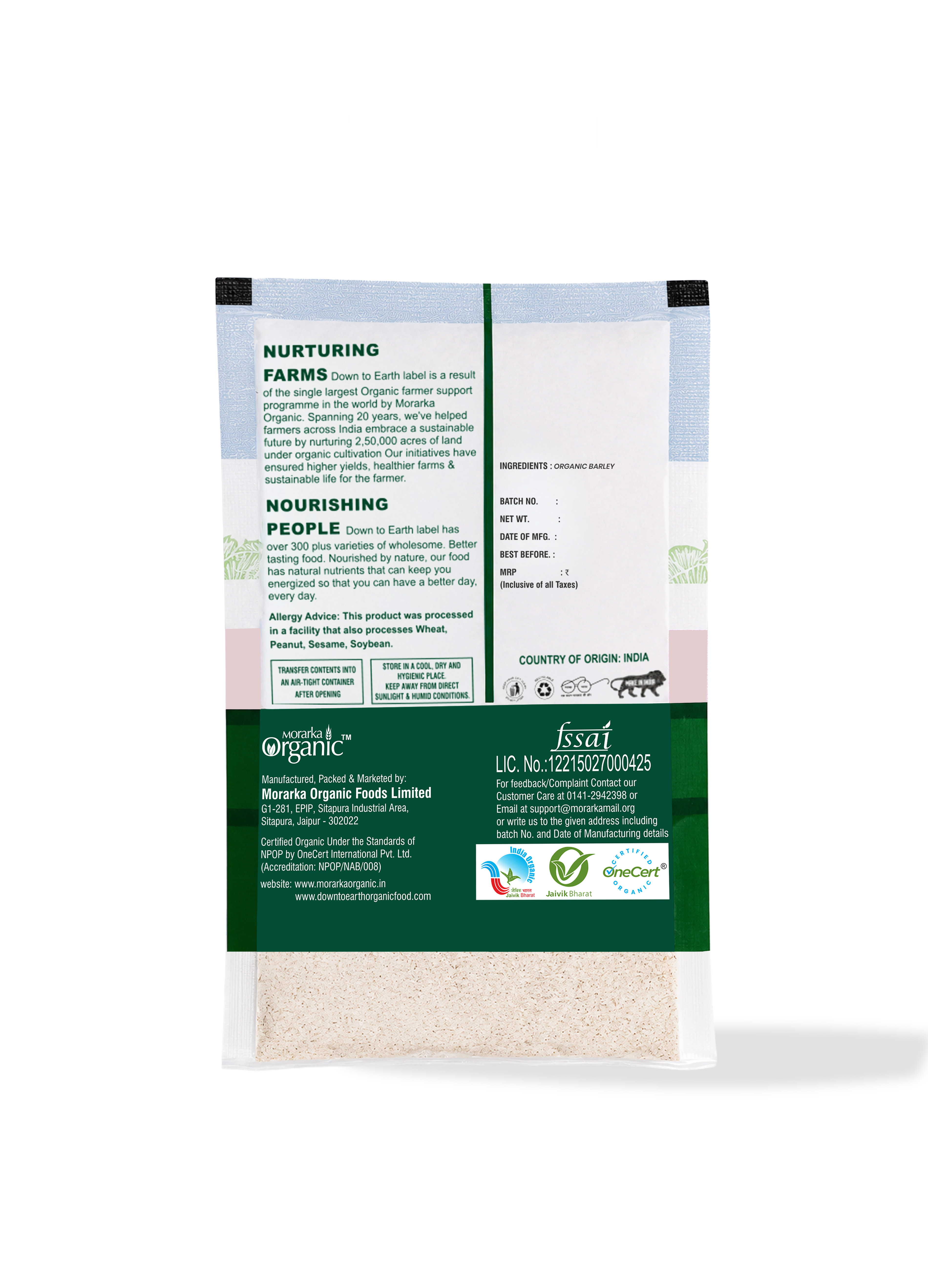 Organic Barley Atta
