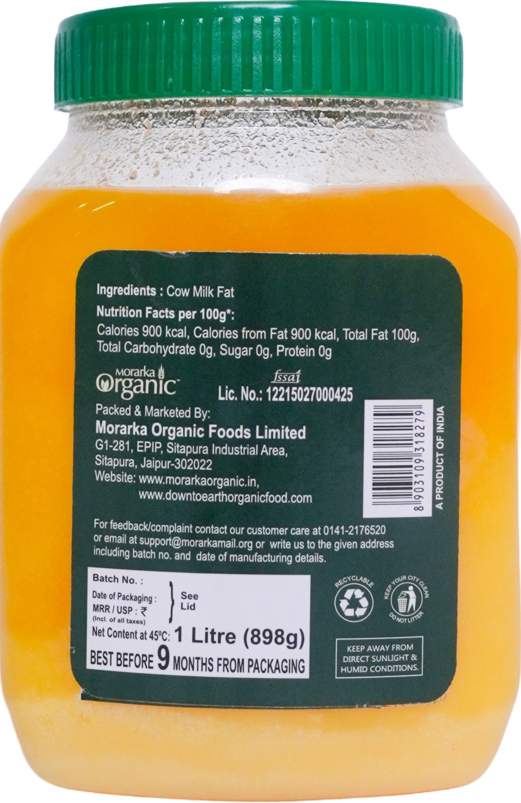 Organic Cow Ghee