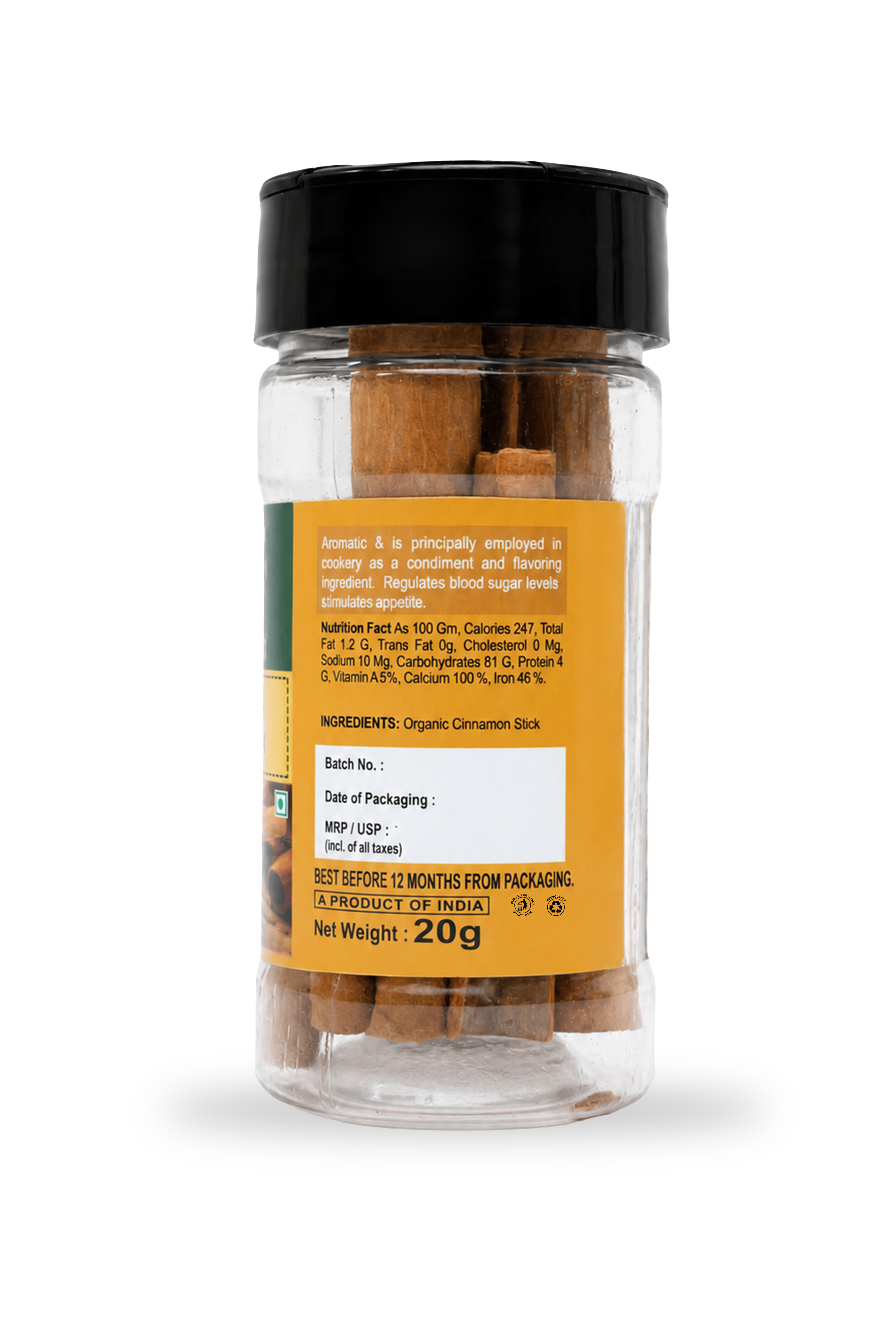 Organic Cinnamon Stick